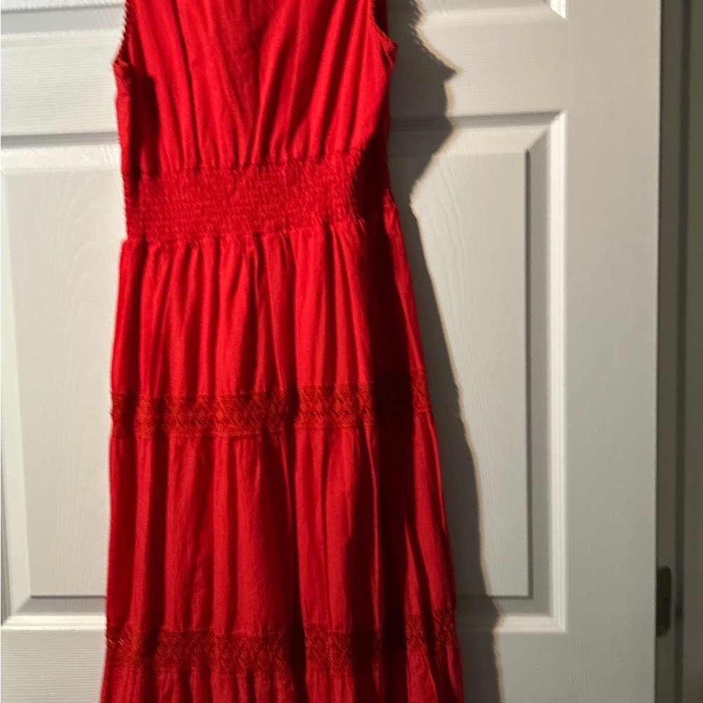 Elegant Red Sleeveless Dress